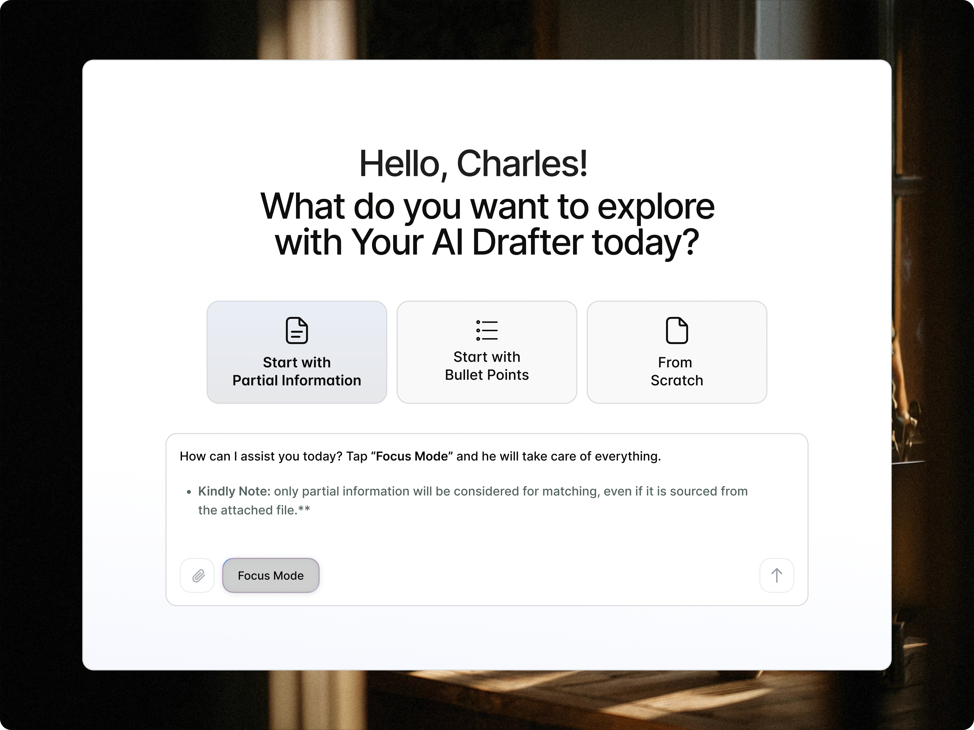 The Drafter module interface
