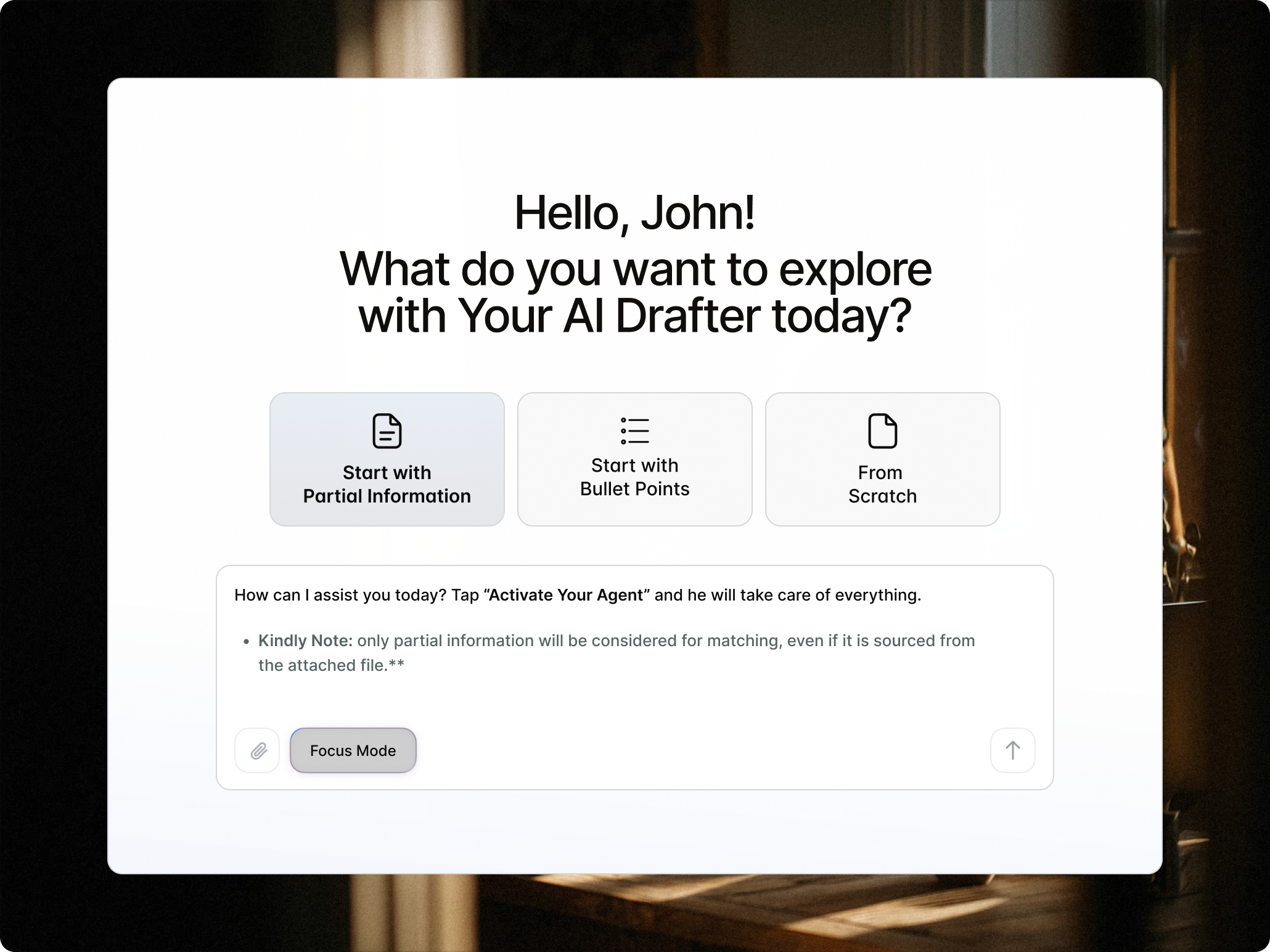 The Drafter module interface